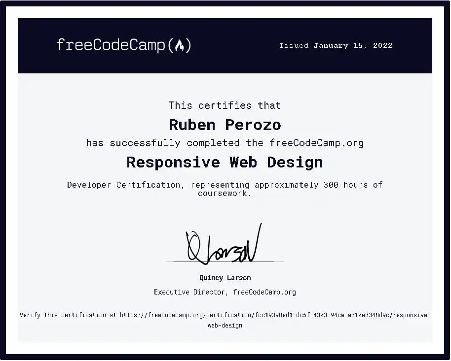 certificate